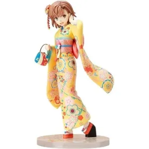 "A Certain Scientific Railgun T" Misaka Mikoto Furisode Ver. 1/7 Scale Figure