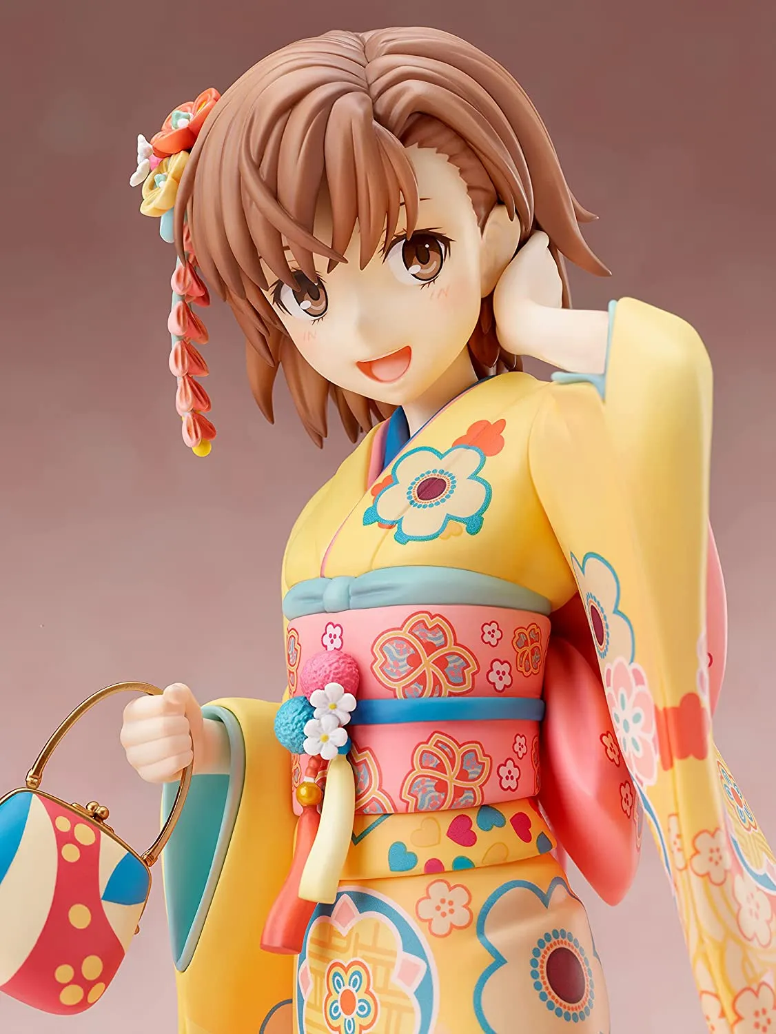 "A Certain Scientific Railgun T" Misaka Mikoto Furisode Ver. 1/7 Scale Figure