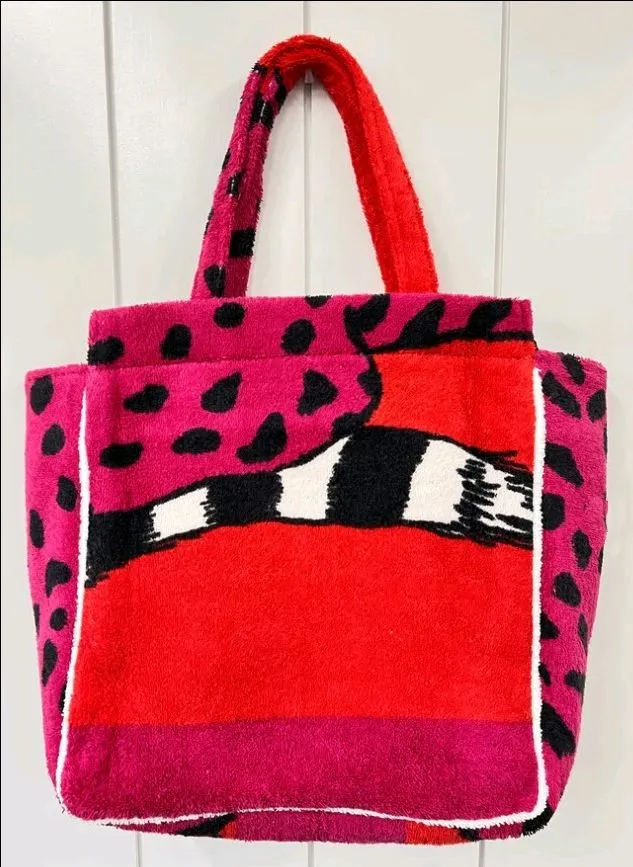 Reworked Ladies Printed Towel Handbags made using Printed Towels, Style-CR984